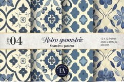 Retro Geometric Pattern | Vintage Geometric Texture Product Image 1