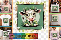 Joyful TSHIRT Gift Magic PNG, Cute Cow Product Image 1