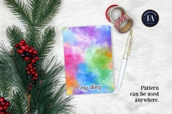 Watercolor Wash Digital Paper | Seamless Rainbow Texture Product Image 4