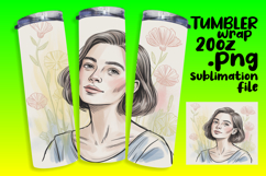 DYNAMIC 20oz Tumbler Template for Gifts , Beauty Woman Product Image 1