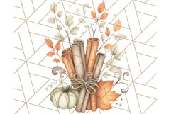 Watercolor Halloween Cottage Clipart, Ghosts &amp; Pumpkins Png Product Image 4