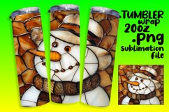 Winter Holiday 3D Snowman Wrap Pattern Product Image 1