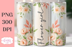 Wedding Tumbler Wrap sublimation PNG, Peonies tumbler wrap Product Image 6