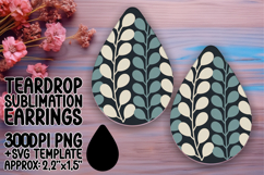 Dynamic Teardrop Design for Sublimation , Flowers Product Image 1