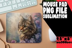 Witty Feline Sublimation Desk Pad Product Image 1