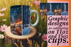 Landscape Wonders Mug Wrap for Sublimation 11oz/15oz Product Image 1