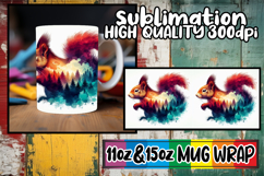 Uplifting dreams 11oz 15oz mug wrap, Animals Art Product Image 1