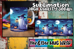 Cozy smiles 11oz 15oz sublimation wrap, Ghost Product Image 1