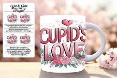 Lovely 11oz Mug Wrap Png Template , Valentines Product Image 1