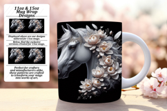 ARTISTIC PNG for 11oz Mug Wrap , Horse Product Image 1