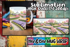 Enchanting evenings 11oz 15oz mug wrap, Spring Product Image 1