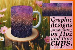 Sparkling Leopard Floral Mug Sublimation Product Image 1