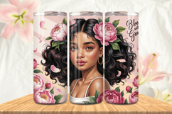 Black Girl Magic Black Woman Positive mind 20oz Tumbler wrap Product Image 1