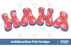 American Mama 4th of July USA Cat Dog Paw DTF Sublimation Product Image 1