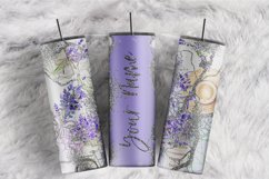 Custom Name Hanging Plant Silver Marble 20 oz tumbler wrap Product Image 1