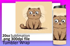 Creative Cat Adventures: Tumbler Wrap Sublimation Product Image 1