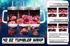 Glimmering Leopard Bloom Sublimation 40oz Product Image 1