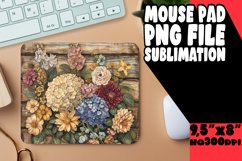 Nostalgic Retro Spring Flower Mouse Pad Design Product Image 1