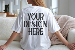 White Comfort Colors C1717 Shirt Mockup, CC 1717 T-shirt C Product Image 1