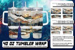 Shimmering Wildflower Meadow Tumbler Wrap: Sublimation,40oz Product Image 1