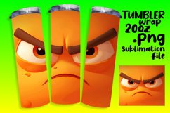 Festive Cartoon Emoji Tumbler Design - Sublimation 20oz Product Image 1