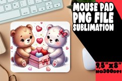 CHEERFUL MOUSE MAT PLAYFUL DESIGN, Valentine Bear Product Image 1