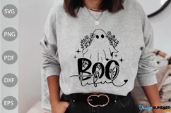 BOO - tiful SVG Cut Files/ Halloween BABY Shirt Design Product Image 2