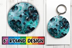 Sublimation Floral Fusion Round Design Petal PNG Product Image 1