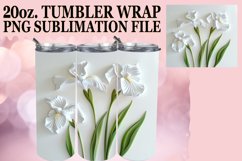 Floral Tranquility: Sublimation 20oz Tumbler Product Image 1