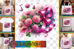 Elegant Tote Bag Gift Ideas PNG, Flowers Product Image 1