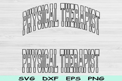 Physical Therapist Svg Cut Files, Physical Therapist Png Product Image 1