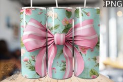 Spring Fling Bow Tumbler Wrap -High Quality 300 Dpi Product Image 1