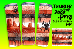 Sublimation Artwork for 20oz Tumbler , Halloween Product Image 1