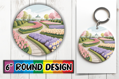 Timeless Circle Car Coasters PNG, Spring Product Image 1