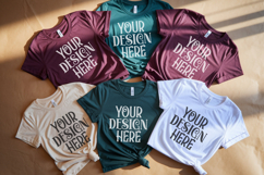 Christmas Family Matching Group Flat Lay T-Shirt Mockups Product Image 1