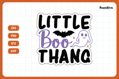 Funny Halloween Sticker | Little Boo Thang Product Image 3