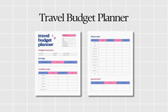 Travel Budget Planner Printable &amp; Digital Use PDF Product Image 2