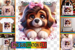 Joyful PNG TSHIRT Art Ideas, 3D Dog Product Image 1