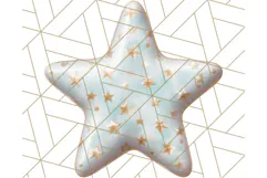 Cute Puffy Star Clipart PNG, 3D Glossy Pastel Stars Clip Art Product Image 3