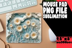 Mouse Pad 3D Flower Hole Sublimation Design PNG Product Image 1