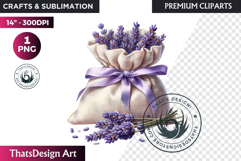 Lavender Clipart PNG, French Country Botanical sublimation Product Image 1