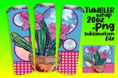 Dynamic Pop Art Flower Tumbler Designs Product Image 1