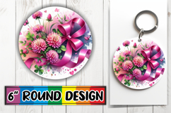 Blissful Round Coasters for Gifts, Flowers Product Image 1