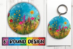 Whimsical Floral Circle Sublimation Assortment Product Image 1