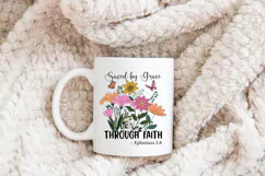 Christian Quote Sublimation - Faith Saying | Through Faith Product Image 4