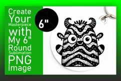 Dynamic Keychain Circle Design PNG , Monster Product Image 1