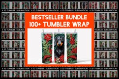 SUPER 108 3D Christmas Dogs Tumbler Sublimation I 18 Breeds Product Image 1