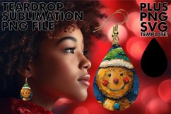 Cozy Teardrop Earrings GIFT IDEAS, Gingerbread Man Product Image 1