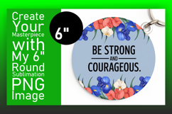 Gorgeous Circle Design Keychain Template , Religious Product Image 1