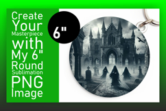 Creative Round Design for Coasters , Horror Halloween Product Image 1